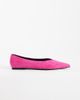 ASOS DESIGN ASOS DESIGN Lari real suede pointed ballet flats in pink - 2