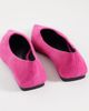 ASOS DESIGN ASOS DESIGN Lari real suede pointed ballet flats in pink - 4