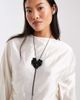 ASOS DESIGN ASOS DESIGN lariat necklace with black chain and black flower detail - 3