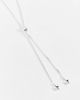 ASOS DESIGN ASOS DESIGN lariat necklace with star pendant in silver tone - 4
