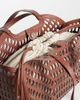 ASOS DESIGN ASOS DESIGN laser cut tote bag in chocolate-Brown - 3