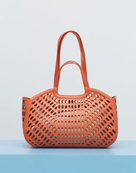ASOS DESIGN ASOS DESIGN laser cut tote bag in orange