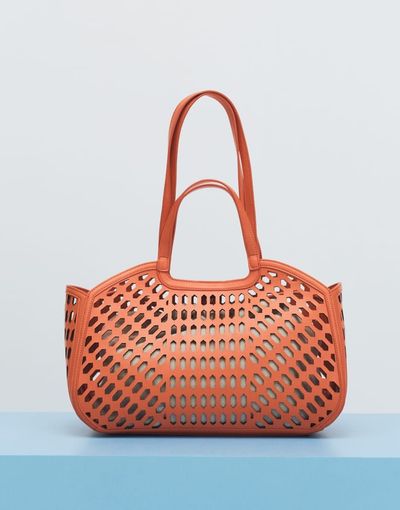 ASOS DESIGN ASOS DESIGN laser cut tote bag in orange