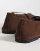 ASOS DESIGN ASOS DESIGN Lava premium chisel toe mary jane ballet flats in chocolate suede-Brown - 4