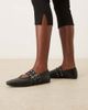 ASOS DESIGN ASOS DESIGN Lava premium chisel toe Mary Jane ballets in black leather - 4