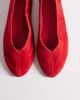 ASOS DESIGN ASOS DESIGN Lawn premium suede ballet flats in red - 2