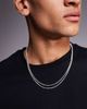 ASOS DESIGN ASOS DESIGN layered box chain necklace in silver - 1