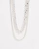 ASOS DESIGN ASOS DESIGN layered chain necklace in silver tone - 2