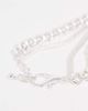 ASOS DESIGN ASOS DESIGN layered chain necklace in silver tone - 4