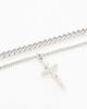 ASOS DESIGN ASOS DESIGN layered neck chain with cross in silver tone - 2