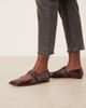 ASOS DESIGN ASOS DESIGN Lazarus mary jane ballet flats in burgundy-Red - 1