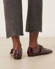 ASOS DESIGN ASOS DESIGN Lazarus mary jane ballet flats in burgundy-Red - 3