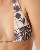 ASOS DESIGN ASOS DESIGN Lea Laguna high apex triangle bikini top in scarf print-Brown - 3