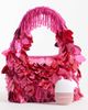ASOS DESIGN ASOS DESIGN leaf embellished clutch bag in bright pink - 3