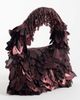 ASOS DESIGN ASOS DESIGN leaf embellished clutch bag in chocolate-Brown - 2