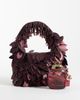 ASOS DESIGN ASOS DESIGN leaf embellished clutch bag in chocolate-Brown - 3