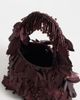 ASOS DESIGN ASOS DESIGN leaf embellished clutch bag in chocolate-Brown - 4