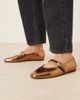 ASOS DESIGN ASOS DESIGN Leah mary jane ballets in bronze-Gold - 1