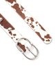 ASOS DESIGN ASOS DESIGN leather double half moon buckle waist and hip belt in cow print-Multi - 2