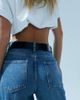 ASOS DESIGN ASOS DESIGN leather fine tubular gold tone buckle waist and hip jeans belt in black - 3