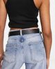 ASOS DESIGN ASOS DESIGN leather link buckle belt in black - 2