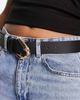 ASOS DESIGN ASOS DESIGN leather link buckle belt in black - 4