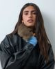 ASOS DESIGN ASOS DESIGN leather look moto jacket with tan faux fur collar in black - 2