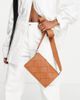 ASOS DESIGN ASOS DESIGN leather multi gusset crossbody bag with weave in brown - 2