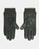 ASOS DESIGN ASOS DESIGN leather touch screen gloves with rib cuff in green - 3