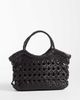 ASOS DESIGN ASOS DESIGN leather weave grab handle crossbody bag in chocolate-Brown - 1
