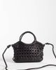 ASOS DESIGN ASOS DESIGN leather weave grab handle crossbody bag in chocolate-Brown - 4