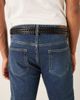 ASOS DESIGN ASOS DESIGN leather woven belt with silver buckle in black - 3