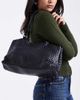 ASOS DESIGN ASOS DESIGN leather woven tote bag in black - 1