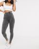 ASOS DESIGN ASOS DESIGN leggings in acid wash in charcoal-Grey - 1