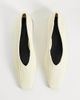 ASOS DESIGN ASOS DESIGN Lemonade chisel toe ruched ballet flats in buttermilk-Yellow - 2