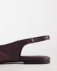 ASOS DESIGN ASOS DESIGN Lenza premium slingback ballet flats in plum leather-Red - 3