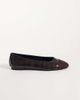 ASOS DESIGN ASOS DESIGN Leon toe cap ballets in chocolate-Brown - 1
