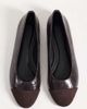 ASOS DESIGN ASOS DESIGN Leon toe cap ballets in chocolate-Brown - 2