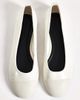 ASOS DESIGN ASOS DESIGN Leon toe cap ballets in off white - 1
