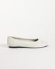 ASOS DESIGN ASOS DESIGN Leon toe cap ballets in off white - 2