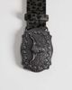 ASOS DESIGN ASOS DESIGN leopard cowhide hair western belt with silver rams head buckle in neutral - 2