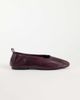 ASOS DESIGN ASOS DESIGN Liana premium real leather ballet flats in burgundy-Red - 1