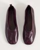 ASOS DESIGN ASOS DESIGN Liana premium real leather ballet flats in burgundy-Red - 2