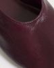 ASOS DESIGN ASOS DESIGN Liana premium real leather ballet flats in burgundy-Red - 3