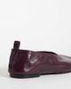 ASOS DESIGN ASOS DESIGN Liana premium real leather ballet flats in burgundy-Red - 4