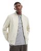 ASOS DESIGN ASOS DESIGN lightweight bomber jacket in stone-Neutral - 1