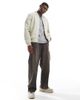 ASOS DESIGN ASOS DESIGN lightweight bomber jacket in stone-Neutral - 4