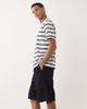 ASOS DESIGN ASOS DESIGN lightweight loose denim jorts in raw wash with pleats-Blue - 3