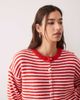 ASOS DESIGN ASOS DESIGN lightweight relaxed cardigan in red and white stripe - 3