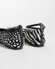 ASOS DESIGN ASOS DESIGN Lilibelle premium hair on real leather ballets black and white mix-MULTI - 4